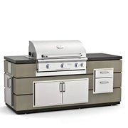 American Outdoor Grill 36 Inch Contemporary Grill Island w/ L Series Grill - CulinaryProfis