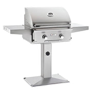 American Outdoor Grill L Series 24 Inch Gas Grill On Patio Pedestal - CulinaryProfis