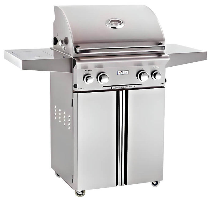 American Outdoor Grill L Series 24 Inch Portable Gas Grill With Side Burner - 24PCL - 00SP - CulinaryProfis