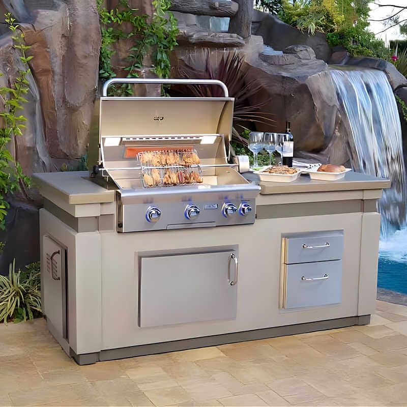 American Outdoor Grill L Series 30 Inch 3 Burner Built - In Gas Grill With Rotisserie - CulinaryProfis