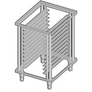 AMPTO GN Stand with Tray Holder Guides for Gourmet 5GN/5T 39 - 3/8" Height - CulinaryProfis