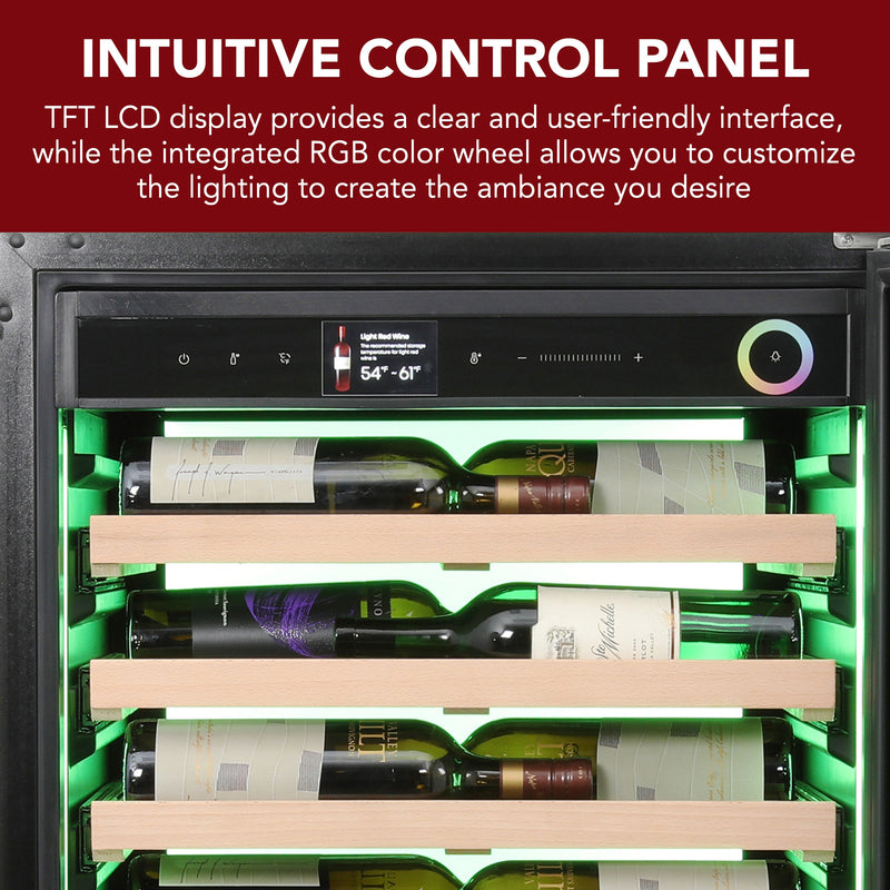 Vinotemp Vinoglow 41-Bottle Single-Zone Wine Cooler Vinotemp
