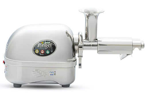 Angel Juicer 8500 3HP 82RPM Twin Gear Surgical Steel Juicer (Super Angel Deluxe) Angel Juicer