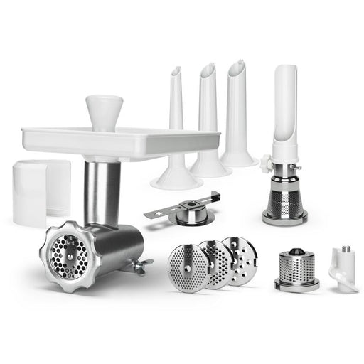 Ankarsrum Mincer Complete Package with Sausage Horns, Strainer & Grater - CulinaryProfis