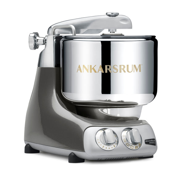 Ankarsrum Assistent Original stand mixer in Black Chrome — official studio photo