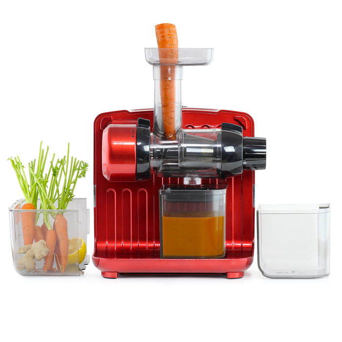 Omega JCUBE 80 RPM Cold Press 365 Masticating Slow Juicer - On-Board Storage