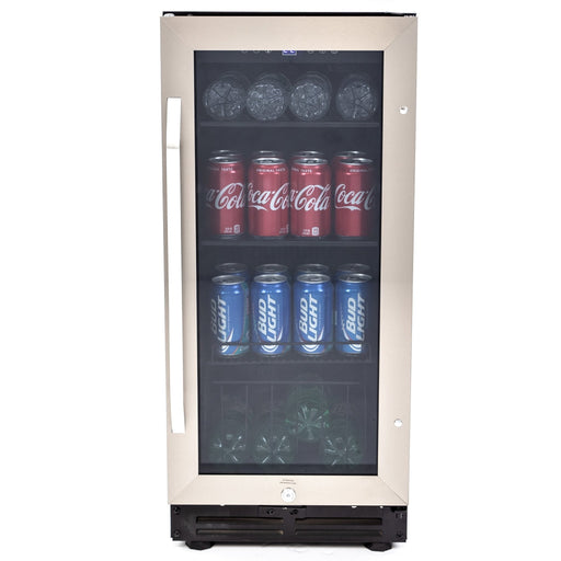 Avanti - BCA3115S3S, Avanti Beverage Center, 72 Can Capacity, in Stainless Steel with Black Cabinet - CulinaryProfis
