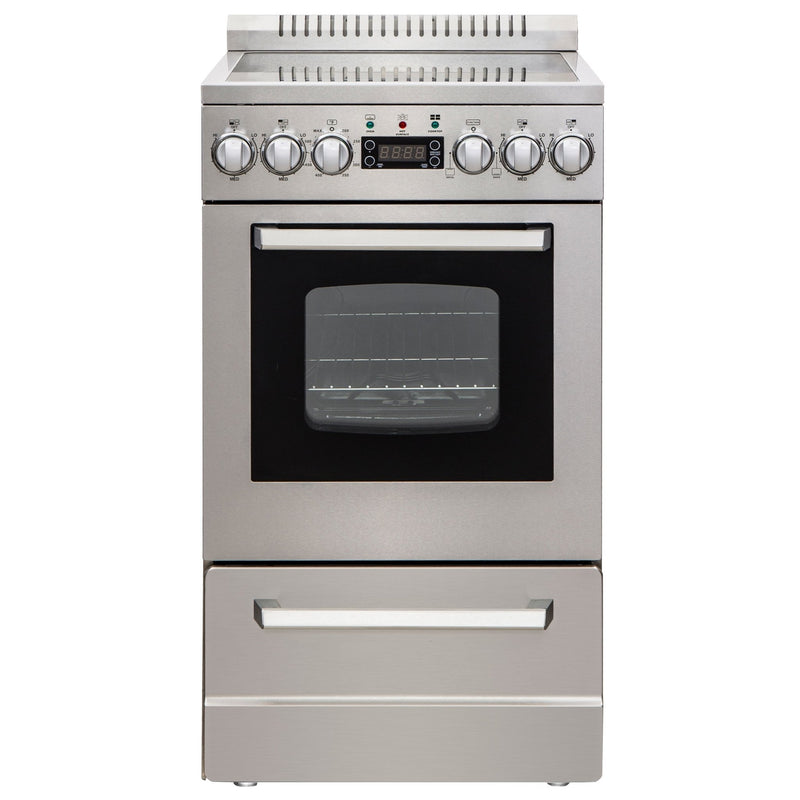 Avanti DER20P3S – 20" Freestanding Electric Range Oven, Stainless Steel (ELITE Series) - CulinaryProfis