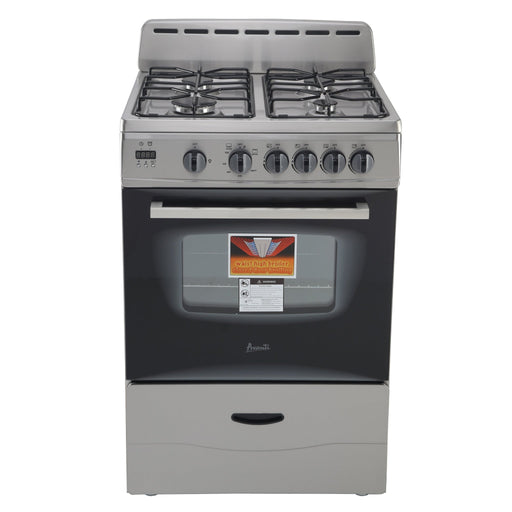 Avanti GR2416CSS – 24" Compact Gas Range Oven (Stainless Steel) - CulinaryProfis