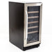 Avanti - WC3015S3S, Avanti Wine Cooler with Wood Accent Shelving, 30 Bottle Capacity, in Stainless Steel - CulinaryProfis