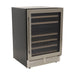 Avanti - WCD46DZ3S, Dual - Zone Wine Cooler, 46 Bottle Capacity, in Stainless Steel with Wood Accent Shelving - CulinaryProfis