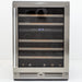 Avanti - WCDE46R3S, Avanti ELITE Series Dual - Zone Wine Cooler, 46 Bottle Capacity, in Stainless Steel with Wood Accent Shelving - CulinaryProfis