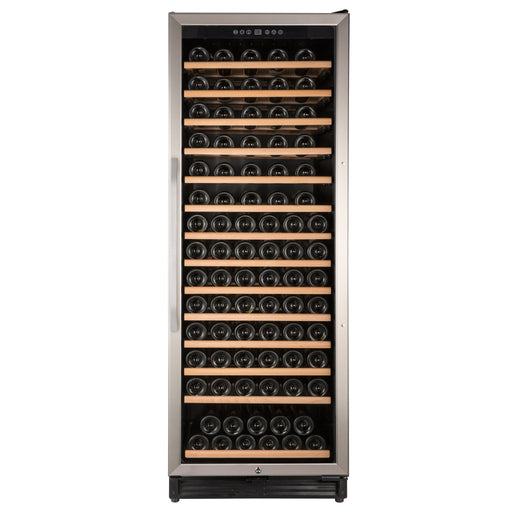 Avanti - WCF149SE3S, Avanti Wine Cooler, 149 Bottle Capacity, in Stainless Steel with Wood Accent Shelving - CulinaryProfis