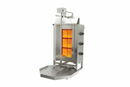 Axis AX - VB3 88 lb Gyro Machine, Heavy - Duty Stainless Steel Construction, Infrared Burners - CulinaryProfis