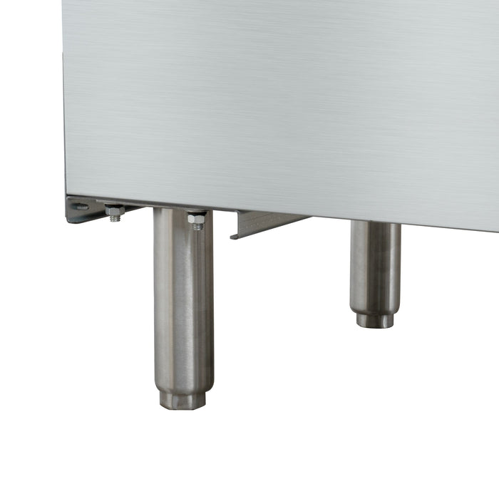 75 lb. Floor Standing Natural Gas Commercial Fryer with 150,000 BTU in Stainless-Steel, ETL Listed (KM-FDF75-NG)
