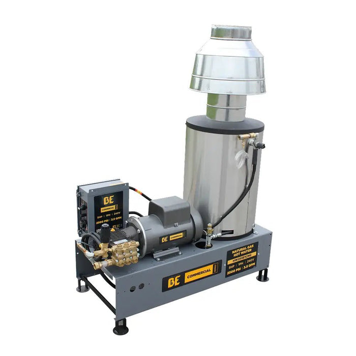 BE Power 2,500 PSI 3.5 GPM Hot Water Electric Pressure Washer – 5 HP Baldor Motor, AR Triplex Pump (HW255E1CNG) - CulinaryProfis