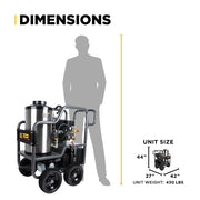 BEPowerEquipment 2,700 PSI - 3.0 GPM Hot Water Pressure Washer with Vanguard 200 Engine and AR Triplex Pump - HW2765VA - CulinaryProfis