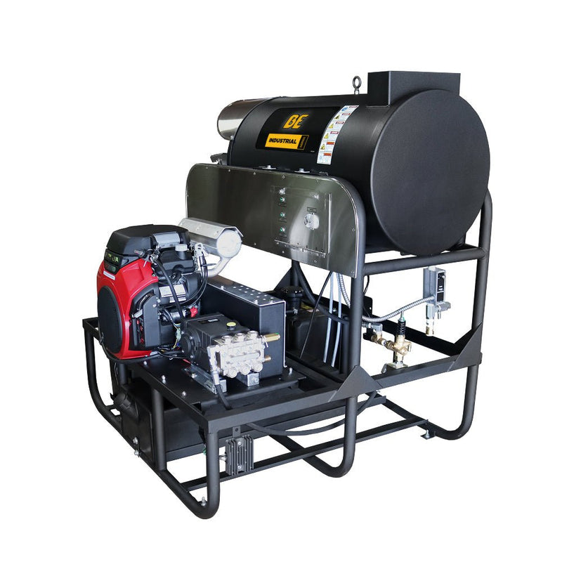 BEPowerEquipment 3,000 PSI 10 GPM Hot Water Gas Pressure Washer Skid with General Triplex Pump - SE5815HHZGP - CulinaryProfis
