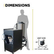BEPowerEquipment 3,000 PSI 5.0 GPM Hot Water Electric Pressure Washer with 10 HP Baldor Motor and General Triplex Pump - 67HD - CulinaryProfis