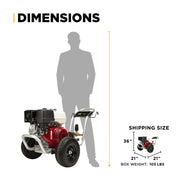 BEPowerEquipment 3,200 PSI 5.2 GPM Cold Water Gas Pressure Washer - B3213HABCS - CulinaryProfis