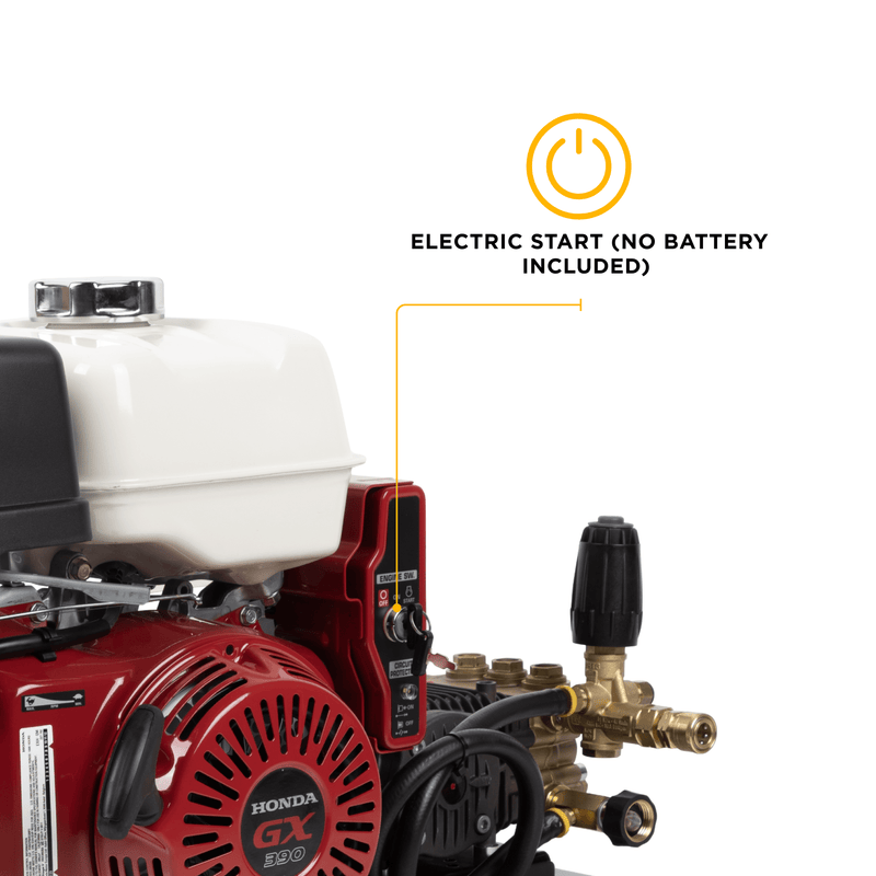 BEPowerEquipment 3,200 PSI 5.2 GPM Cold Water Gas Pressure Washer - B3213HETBCS - CulinaryProfis