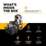 BEPowerEquipment 3,500 PSI 5.2 GPM Hot Water Skid Pressure Washer with Comet Triplex Pump - Z5535CPBDV - CulinaryProfis