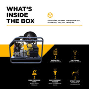 BEPowerEquipment 3,500 PSI 5.6GPM Hot Water Pressure Washer Honda GX690 Engine and General Triplex Pump - HW3524HG12V - CulinaryProfis