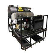 BEPowerEquipment 3,500 PSI 8 GPM Hot Water Diesel Pressure Washer Skid with General Triplex Pump - 5835DG - CulinaryProfis