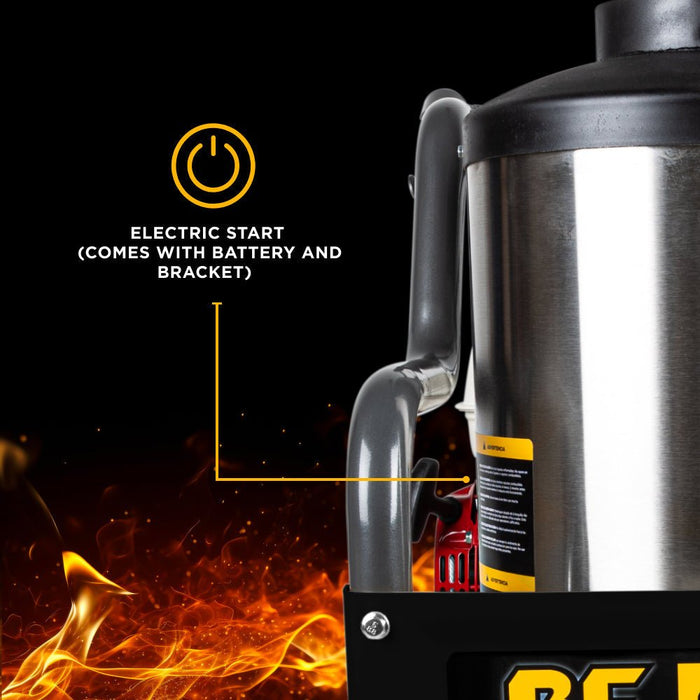 BEPowerEquipment 4,000 PSI - 4.0 GPM Hot Water Pressure Washer with Honda GX390 Engine and Belt Driven General Triplex Pump - HW4013HBG - CulinaryProfis