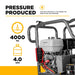 BEPowerEquipment 4,000 PSI - 4.0 GPM Hot Water Pressure Washer with Honda GX390 Engine and Belt Driven General Triplex Pump - HW4013HBG - CulinaryProfis