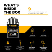 BEPowerEquipment 4,000 PSI - 4.0 GPM Hot Water Pressure Washer with Honda GX390 Engine and Belt Driven General Triplex Pump - HW4013HBG - CulinaryProfis