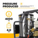 BEPowerEquipment 4,000 PSI - 4.0 GPM Hot Water Pressure Washer with Honda GX390 Engine and Comet Triplex Pump - HW4013HC - CulinaryProfis