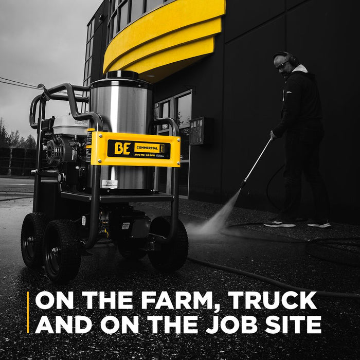 BEPowerEquipment 4,000 PSI - 4.0 GPM Hot Water Pressure Washer with Honda GX390 Engine and Comet Triplex Pump - HW4013HC - CulinaryProfis