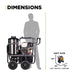 BEPowerEquipment 4,000 PSI - 4.0 GPM Hot Water Pressure Washer with Honda GX390 Engine and General Triplex Pump - HW4013HG - CulinaryProfis