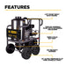 BEPowerEquipment 4,000 PSI - 4.0 GPM Hot Water Pressure Washer with Powerease 420 Engine and AR Triplex Pump - HW4015RA - CulinaryProfis