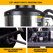 BEPowerEquipment 4,000 PSI - 4.0 GPM Hot Water Pressure Washer with Powerease 420 Engine and AR Triplex Pump - HW4015RA - CulinaryProfis