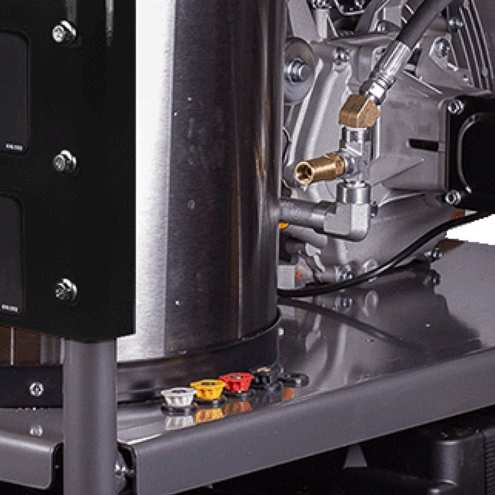 BEPowerEquipment 4,000 PSI - 4.0 GPM Hot Water Pressure Washer with Powerease 420 Engine and AR Triplex Pump - HW4015RA - CulinaryProfis