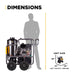 BEPowerEquipment 4,000 PSI - 4.0 GPM Hot Water Pressure Washer with Powerease 420 Engine and AR Triplex Pump - HW4015RA - CulinaryProfis
