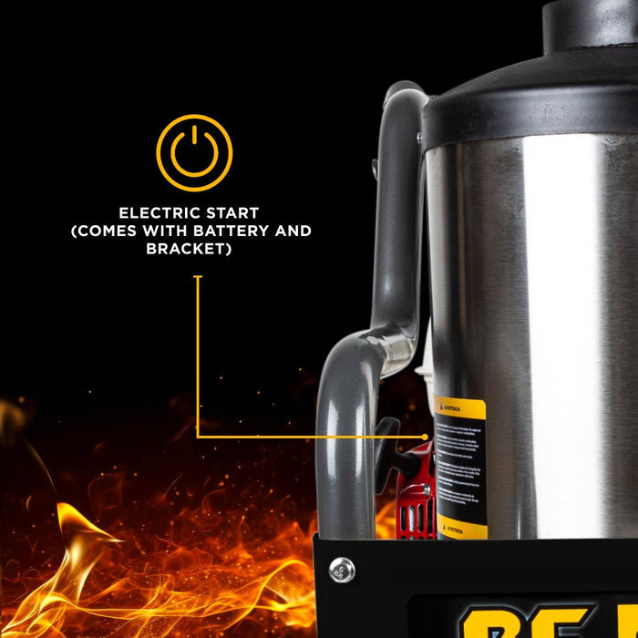 BEPowerEquipment 4,000 PSI - 4.0 GPM Hot Water Pressure Washer with Powerease 420 Engine and AR Triplex Pump - HW4015RA - CulinaryProfis