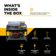 BEPowerEquipment 4,000 PSI - 5.5 GPM Hot Water Pressure Washer with Honda GX690 Engine and AR Triplex Pump - HW4024HA12V - CulinaryProfis