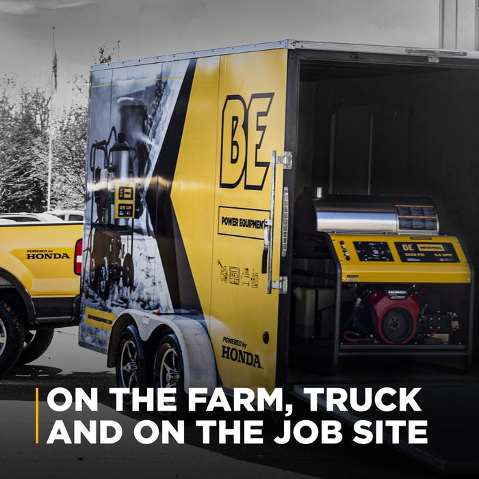 BEPowerEquipment 4,000 PSI - 5.5 GPM Hot Water Pressure Washer with Honda GX690 Engine and AR Triplex Pump - HW4024HA12V - CulinaryProfis