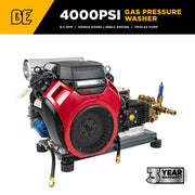 BEPowerEquipment 4,000 PSI 8.2 GPM Cold Water Gas Pressure Washer - B4024HETBGS - CulinaryProfis