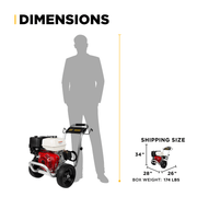 BEPowerEquipment 4,200 PSI 4.2 GPM Cold Water Gas Pressure Washer - B4213HABCS - CulinaryProfis