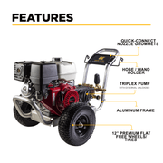 BEPowerEquipment 4,200 PSI 4.2 GPM Cold Water Gas Pressure Washer - B4213HABGS - CulinaryProfis