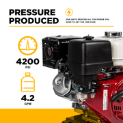BEPowerEquipment 4,200 PSI 4.2 GPM Cold Water Gas Pressure Washer - B4213HETBGS - CulinaryProfis