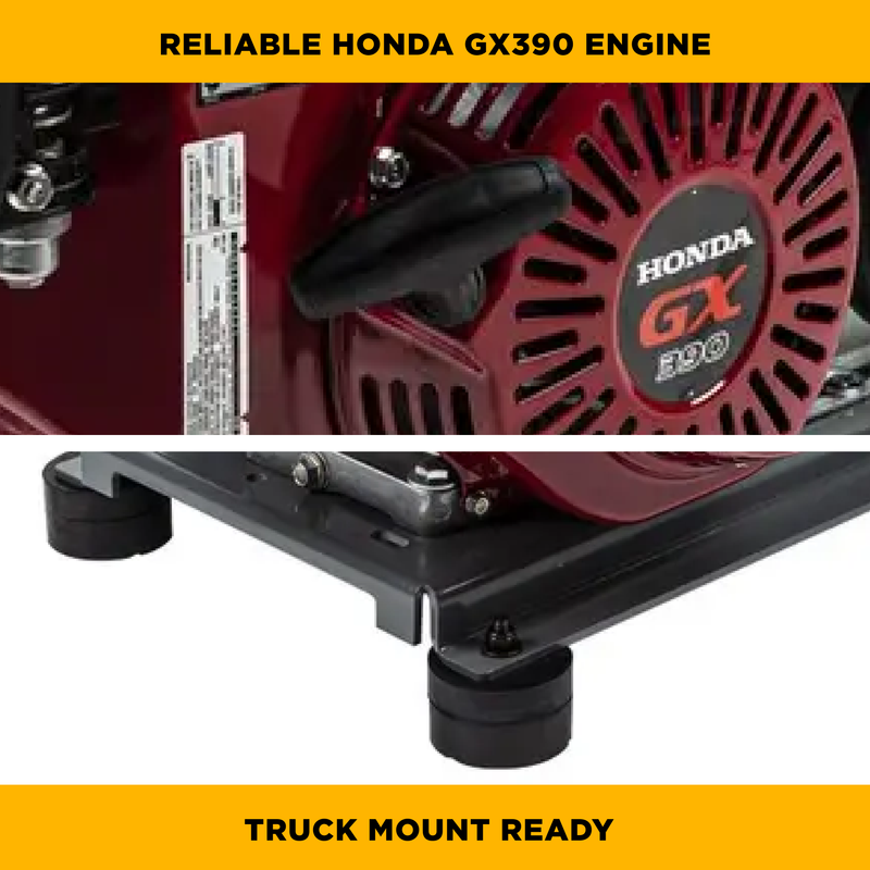 BEPowerEquipment 4,200 PSI 4.2 GPM Truck Mount Cold Water Gas Pressure Washer - B4213HTBGS - CulinaryProfis