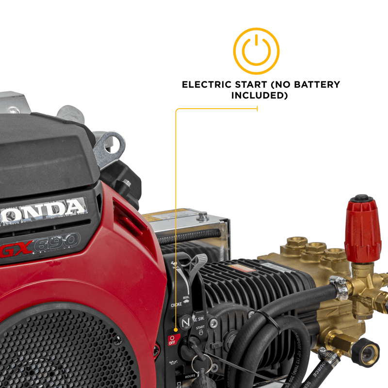 BEPowerEquipment 4,200 PSI 8.5 GPM Cold Water Gas Pressure Washer - B4224HETBAS - CulinaryProfis