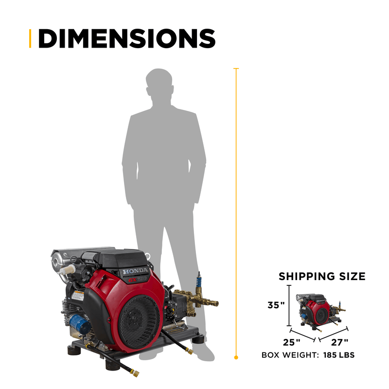 BEPowerEquipment 4,200 PSI 8.5 GPM Cold Water Gas Pressure Washer - B4224HETBAS - CulinaryProfis