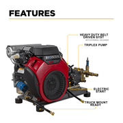 BEPowerEquipment 4,200 PSI 8.5 GPM Cold Water Gas Pressure Washer - B4224HETBAS - CulinaryProfis