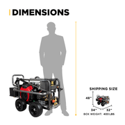 BEPowerEquipment 5,000 PSI 5.0 GPM Cold Water Gas Pressure Washer - PE - 5024HWEBCOM - CulinaryProfis